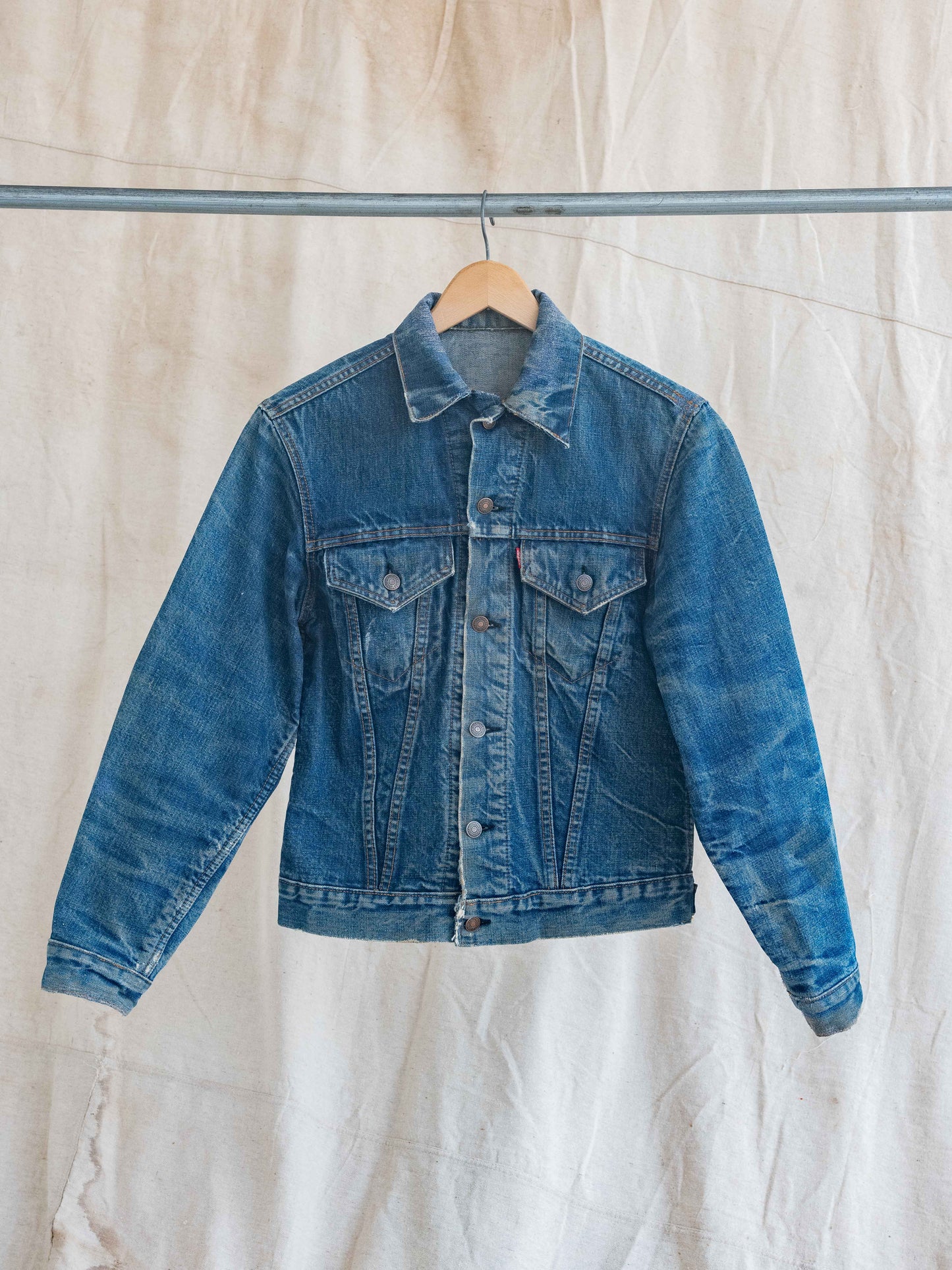1960’s Big E Type 3 Trucker Jacket Repaired and Honeycombed