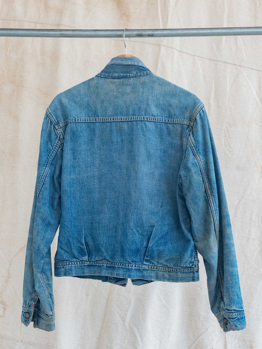 1950’s Tuf-Nut Flannel Lined Two Pocket Zip Up Jacket