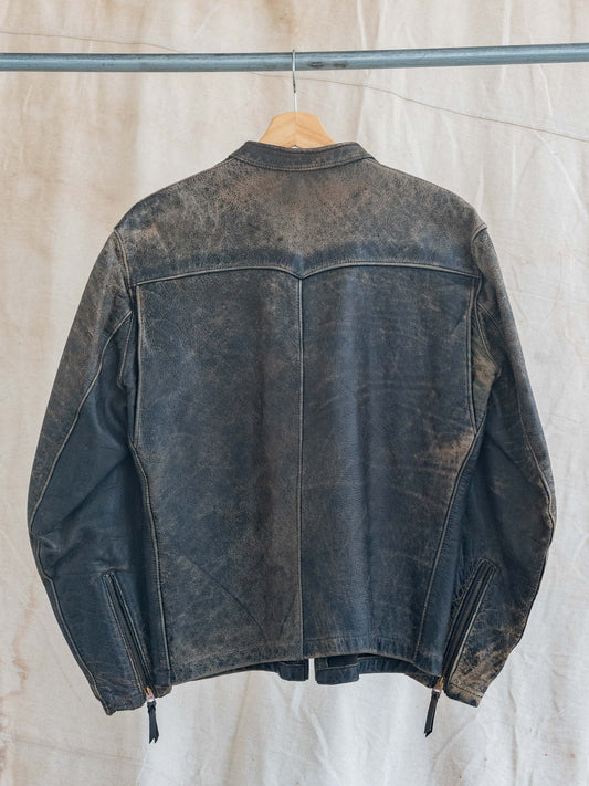 1960’s Cafe Style Heavy Patina Leather Jacket