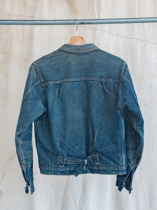 1940's Levis Type One Blanket Lined with Fading and Whiskering