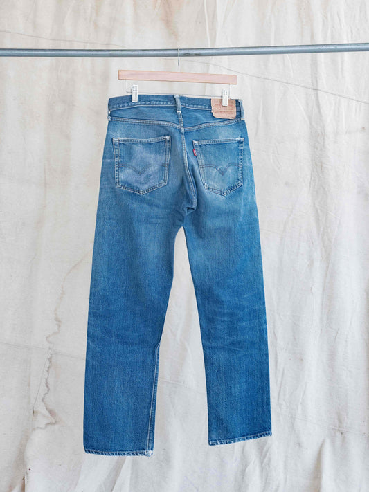 1960’s Levi’s Big E Faded and Repaired Mid Wash 501s-W:31