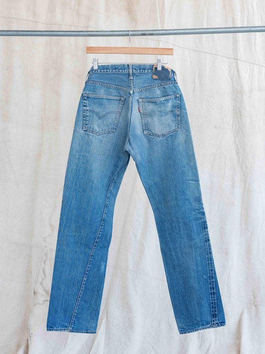 1960’s Levi’s Big E Repaired, Twisted, and Whiskered Big E 501s-31W