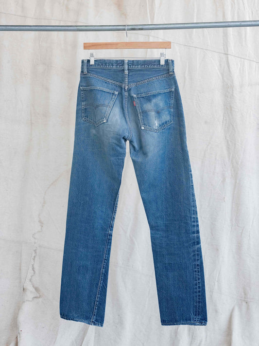 1960’s Levi’s Big E Whiskered and Repaired Lemon Thread 501s-30W