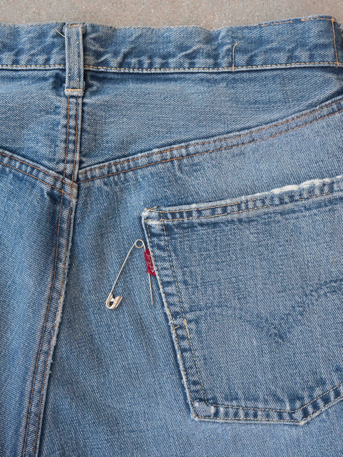 1960’s Levis Big E Heavily Repaired and Faded 501s-33W