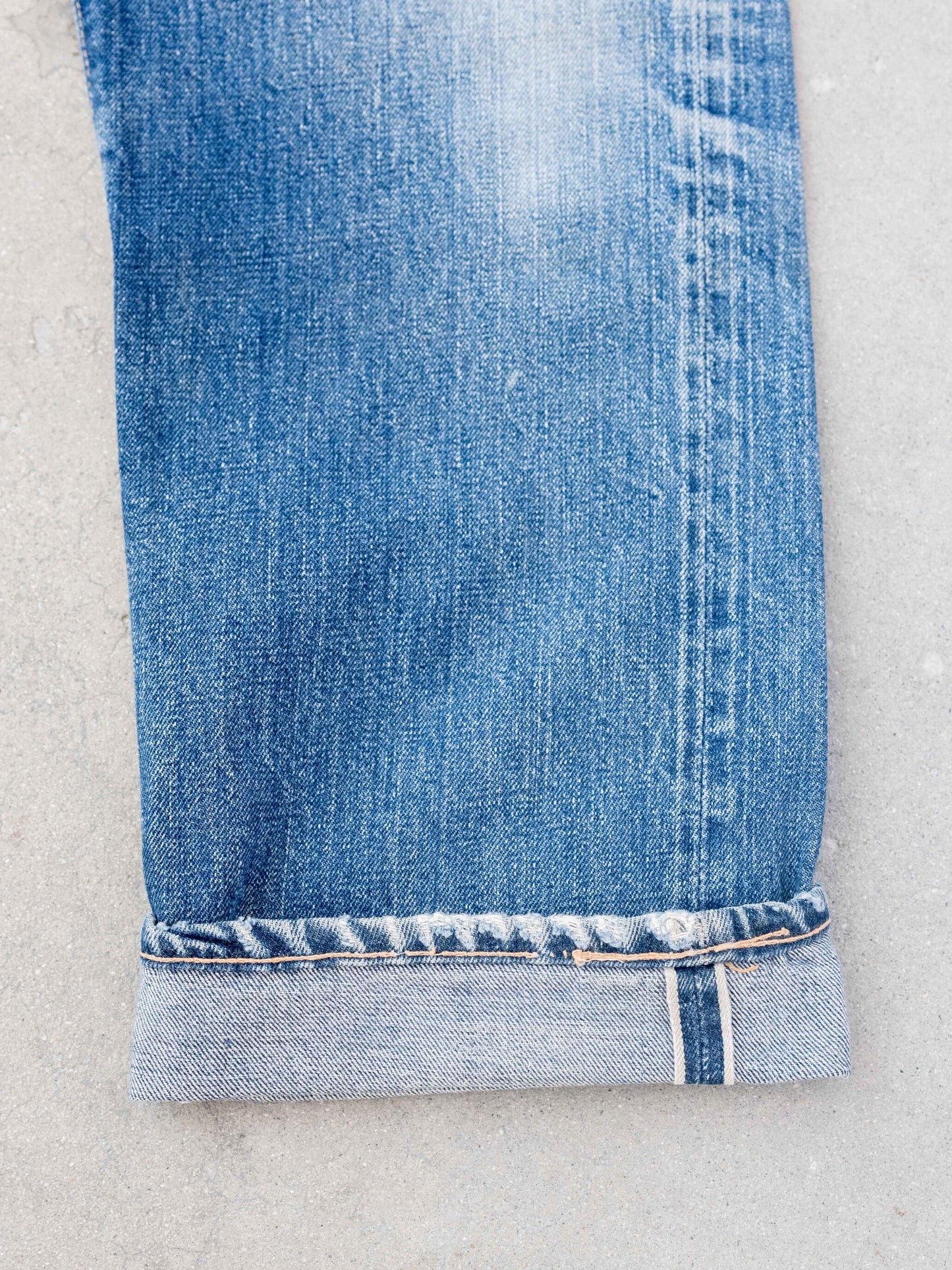 1960’s Levi’s Big E Faded and Repaired Mid Wash 501s-W:31