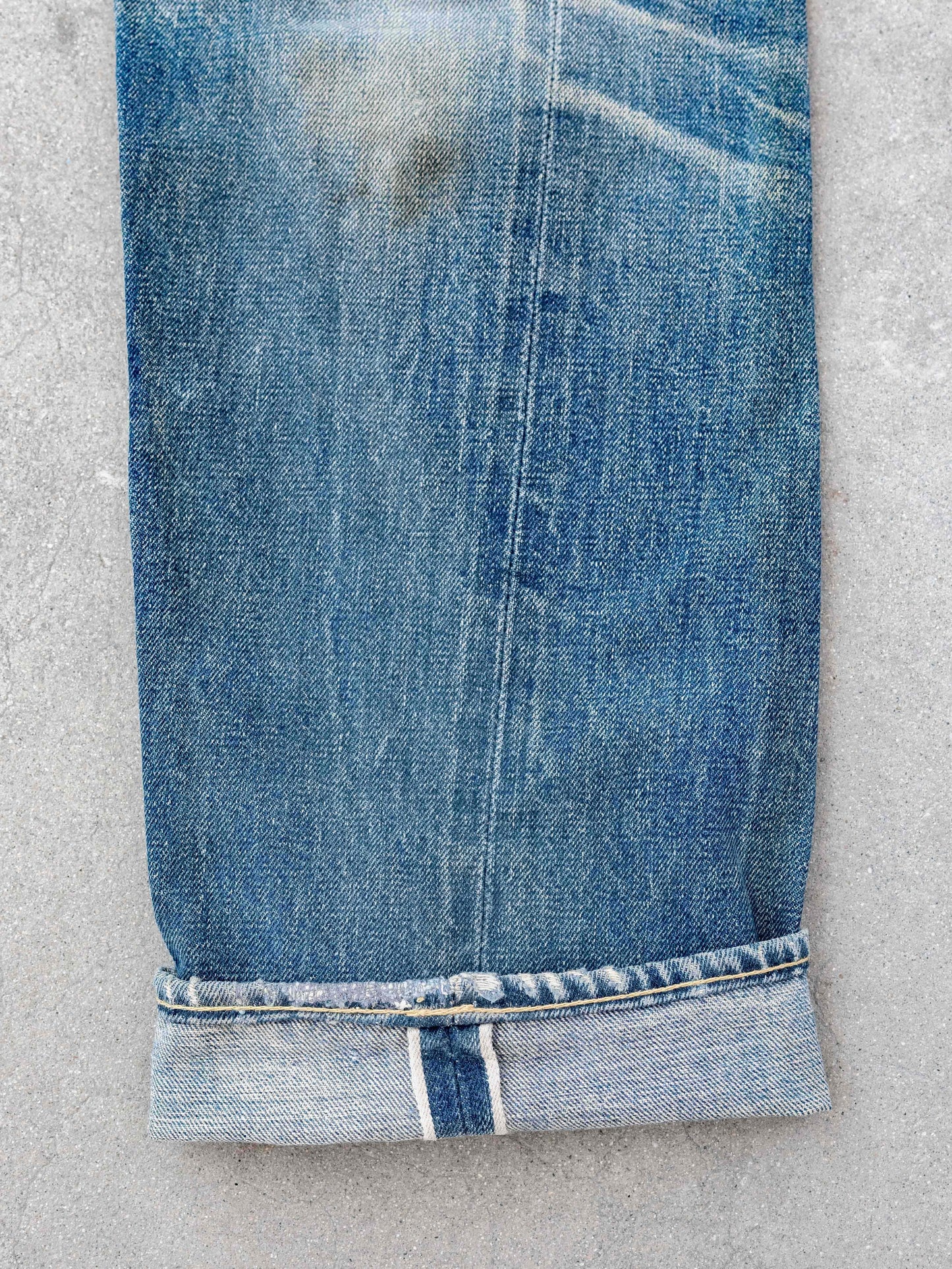 1960’s Levi’s Big E Extensively Repaired and Extremely Whiskered 501s-30W