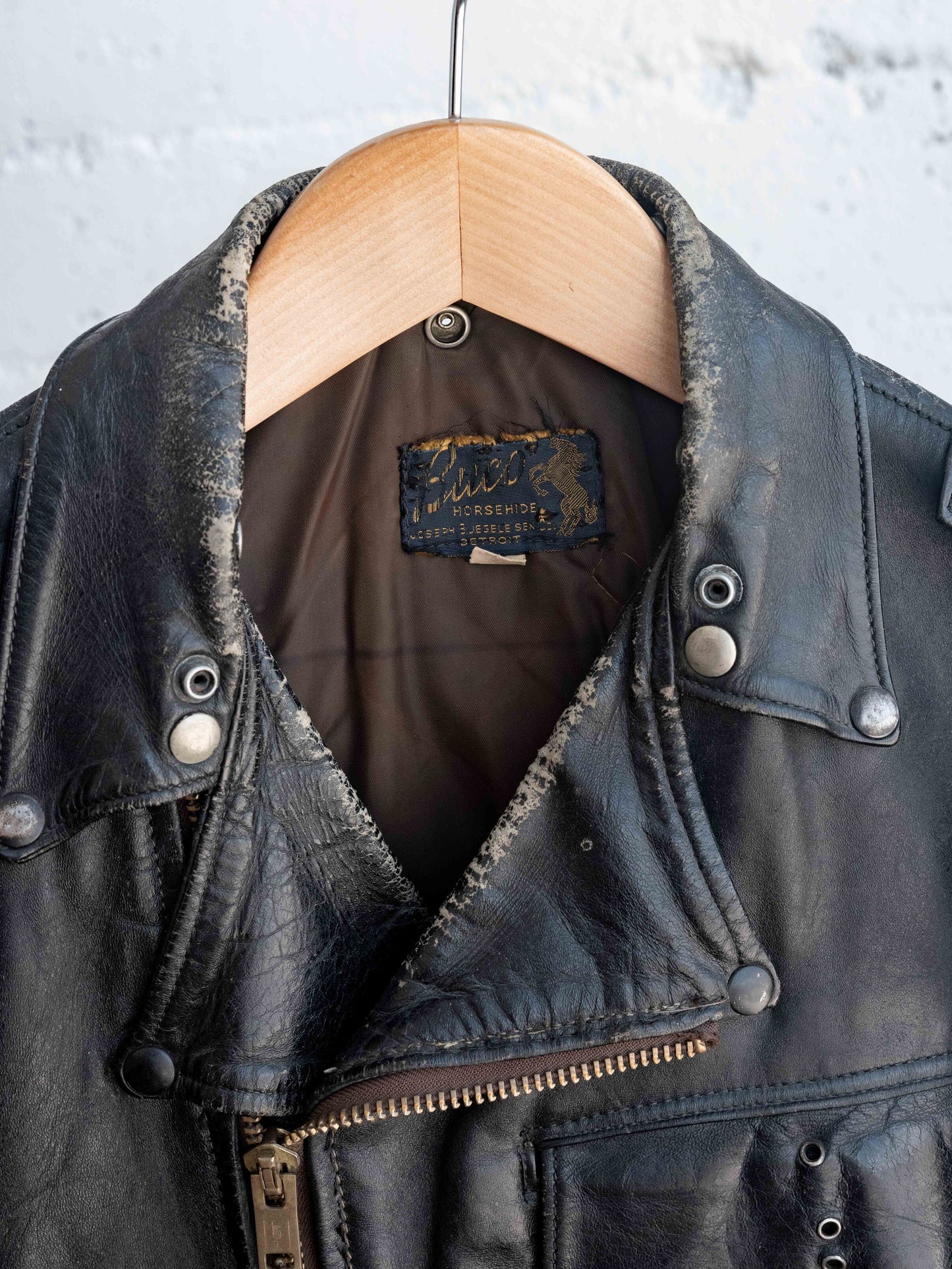 1950’s Buco Horsehide Motorcycle Jacket with Rabbit Foot