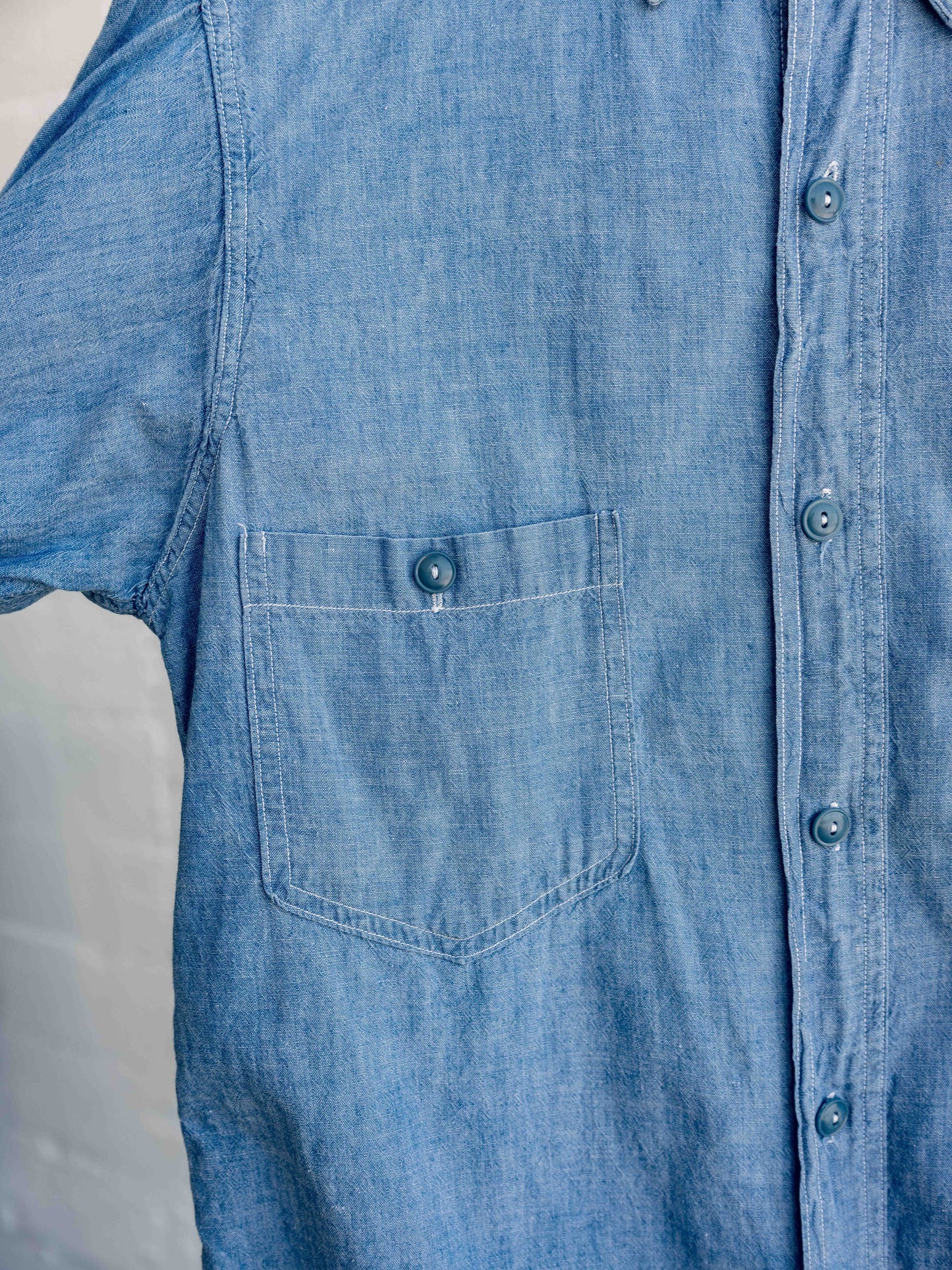 1950’s Unbranded Paint Splattered Chambray Buttonup