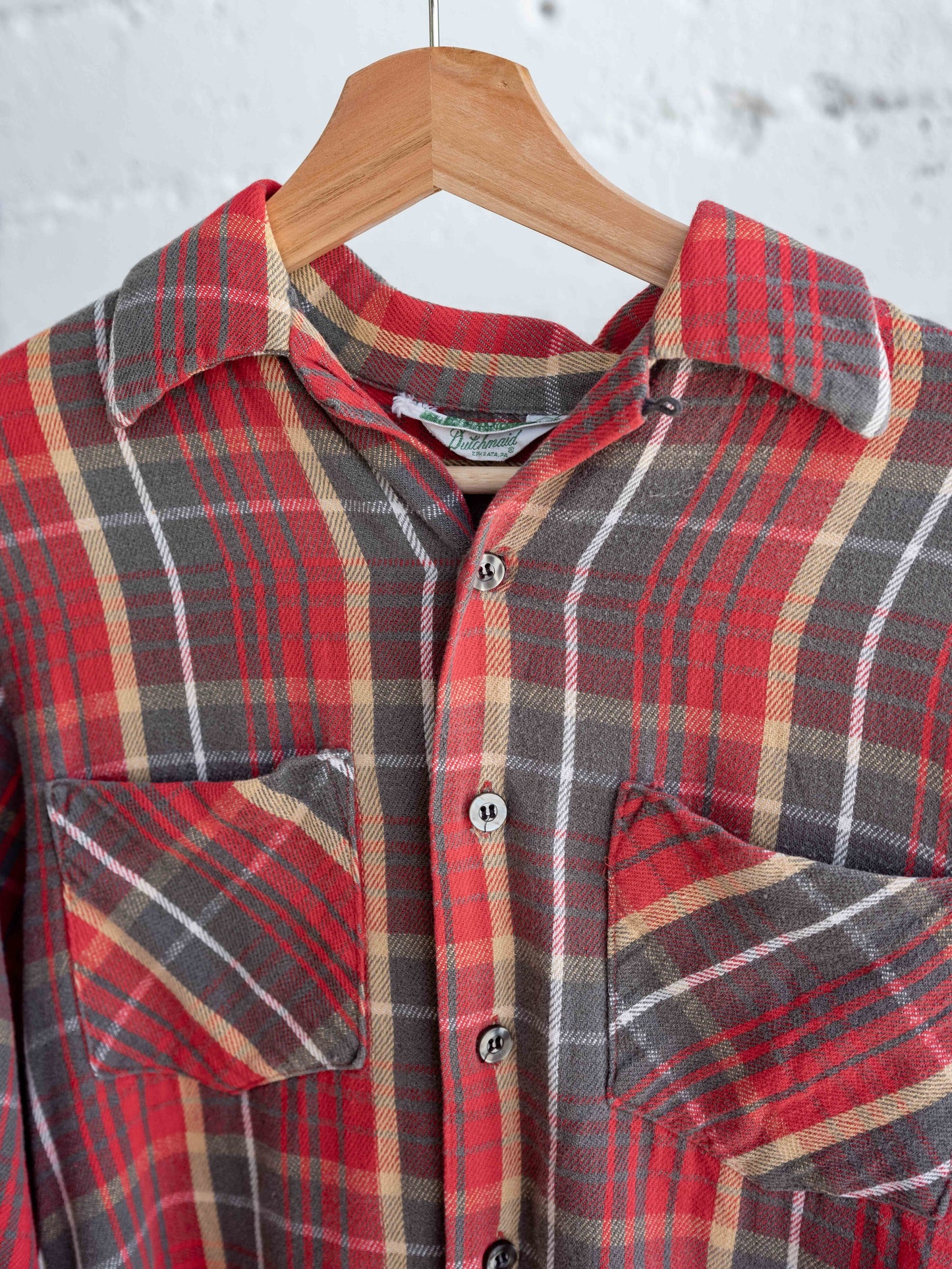 1960’s Dutchmaid Faded and Soft Loop Collar Flannel