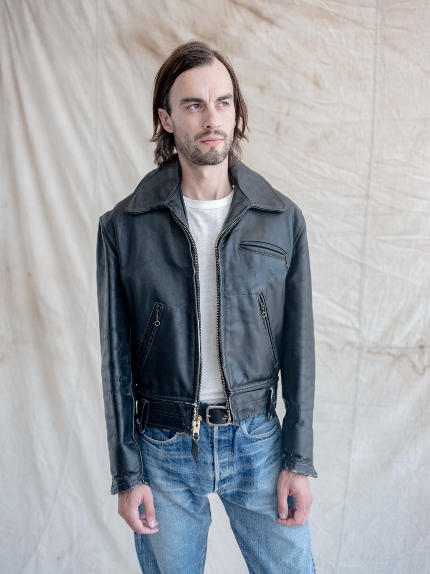 1960’s Unbranded Well-Preserved 3 Pocket Motorcycle Jacket