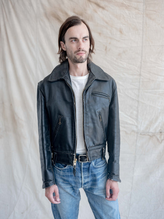 1960’s Unbranded Well-Preserved 3 Pocket Motorcycle Jacket