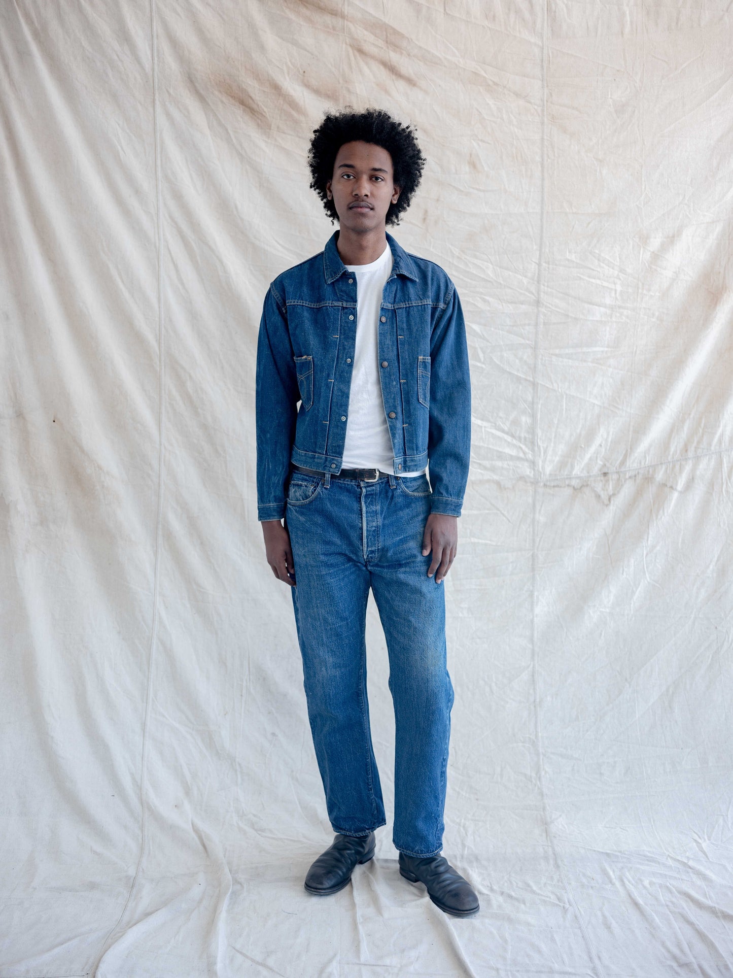 1960’s Levi’s Big E Dark Whiskering 501s-35W