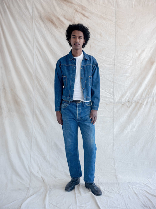 1960’s Levi’s Big E Dark Whiskering 501s-35W