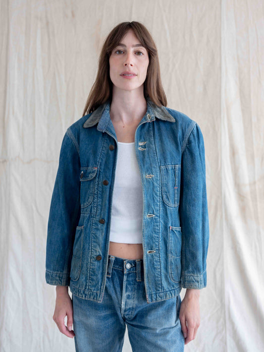 1950’s/1960’s Unbranded Tattered and Stained Chore Coat