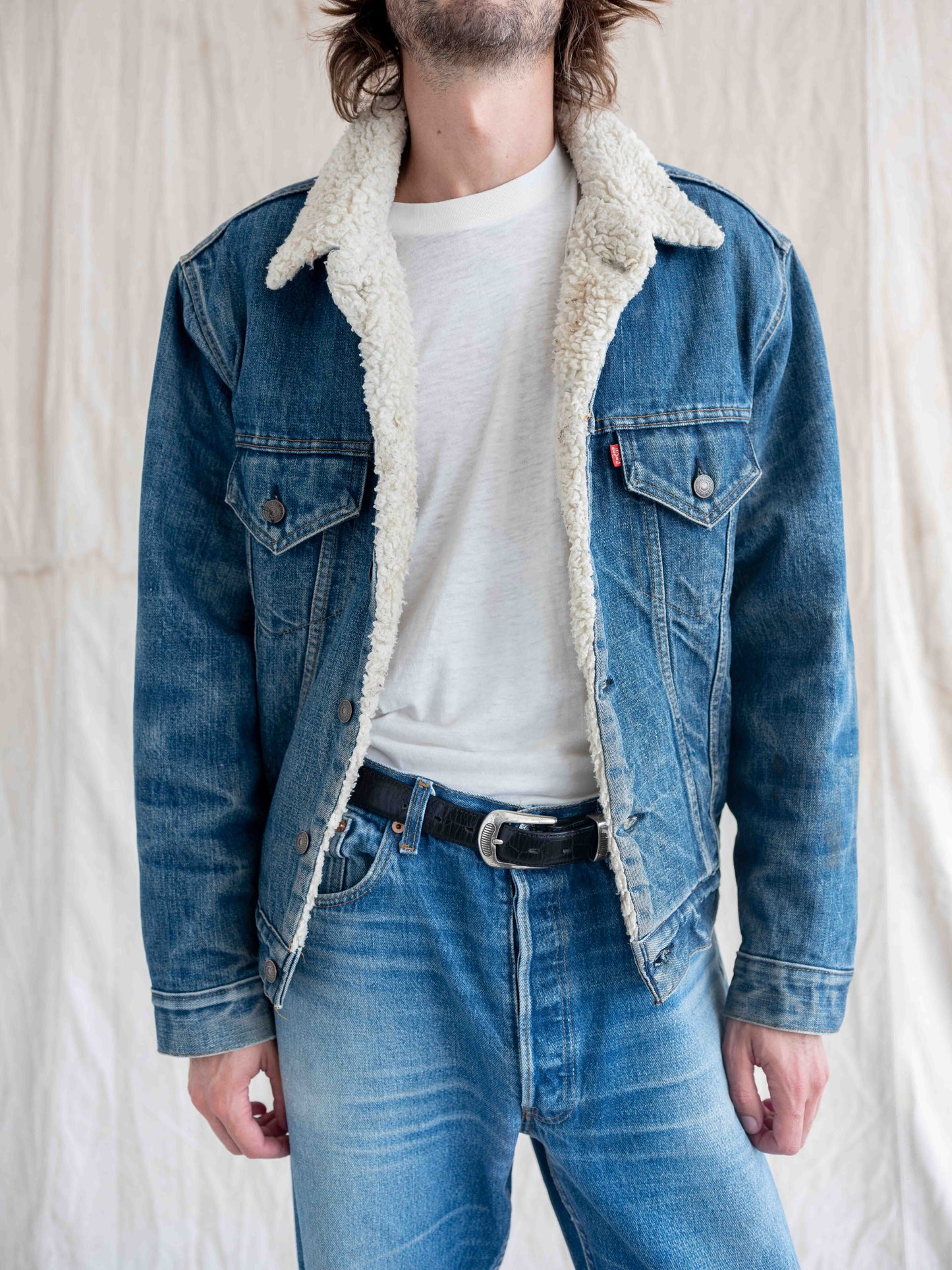 1970’s Whiskered and Faded Levi’s Sherpa Type 3