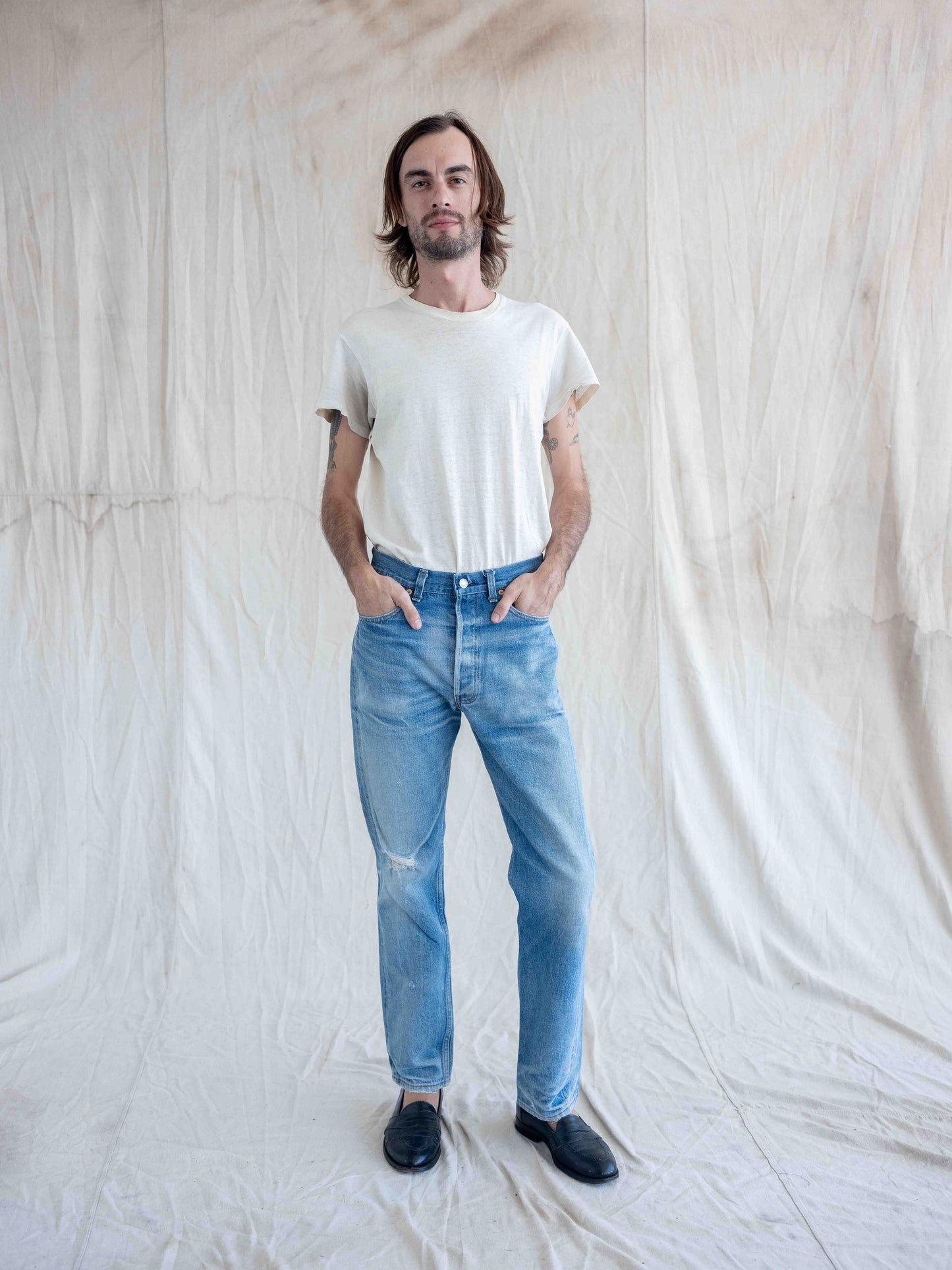 1980’s Faded and Holed Midwash Levi’s 501s-31W