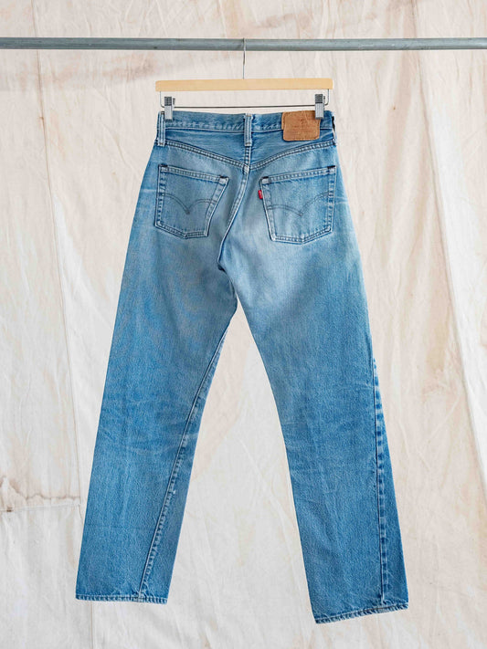 1980’s Light Mid Whiskered Levi’s 501s Redlines 29W