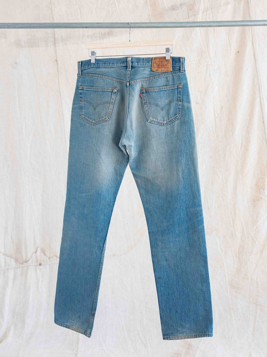 1990’s Whiskered and Dirtied Levi’s 501s 36W
