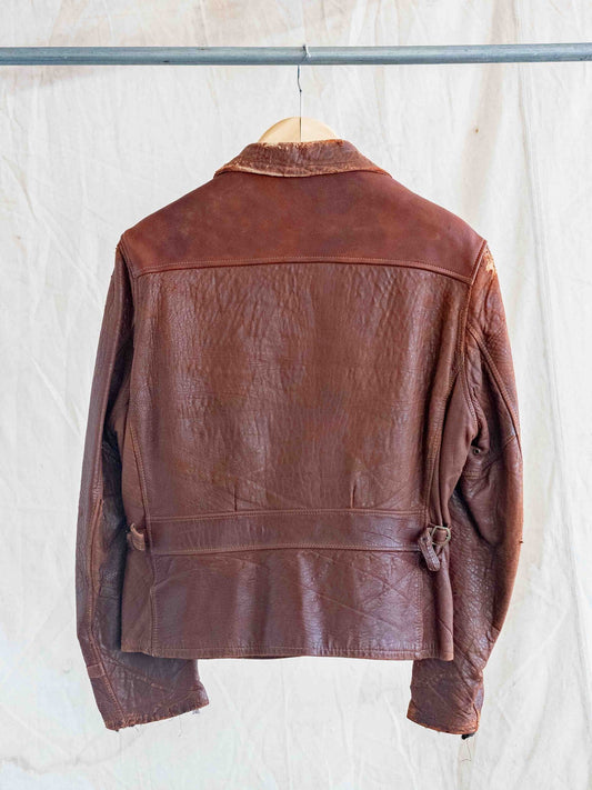 1940’s/1950’s Slightly Thrashed Sportclad 3 Pocket Leather Jacket