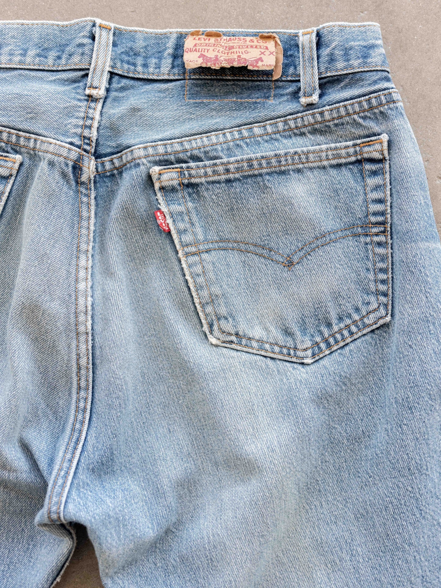 1980’s Whiskered and Worn Levi’s 501s 35W