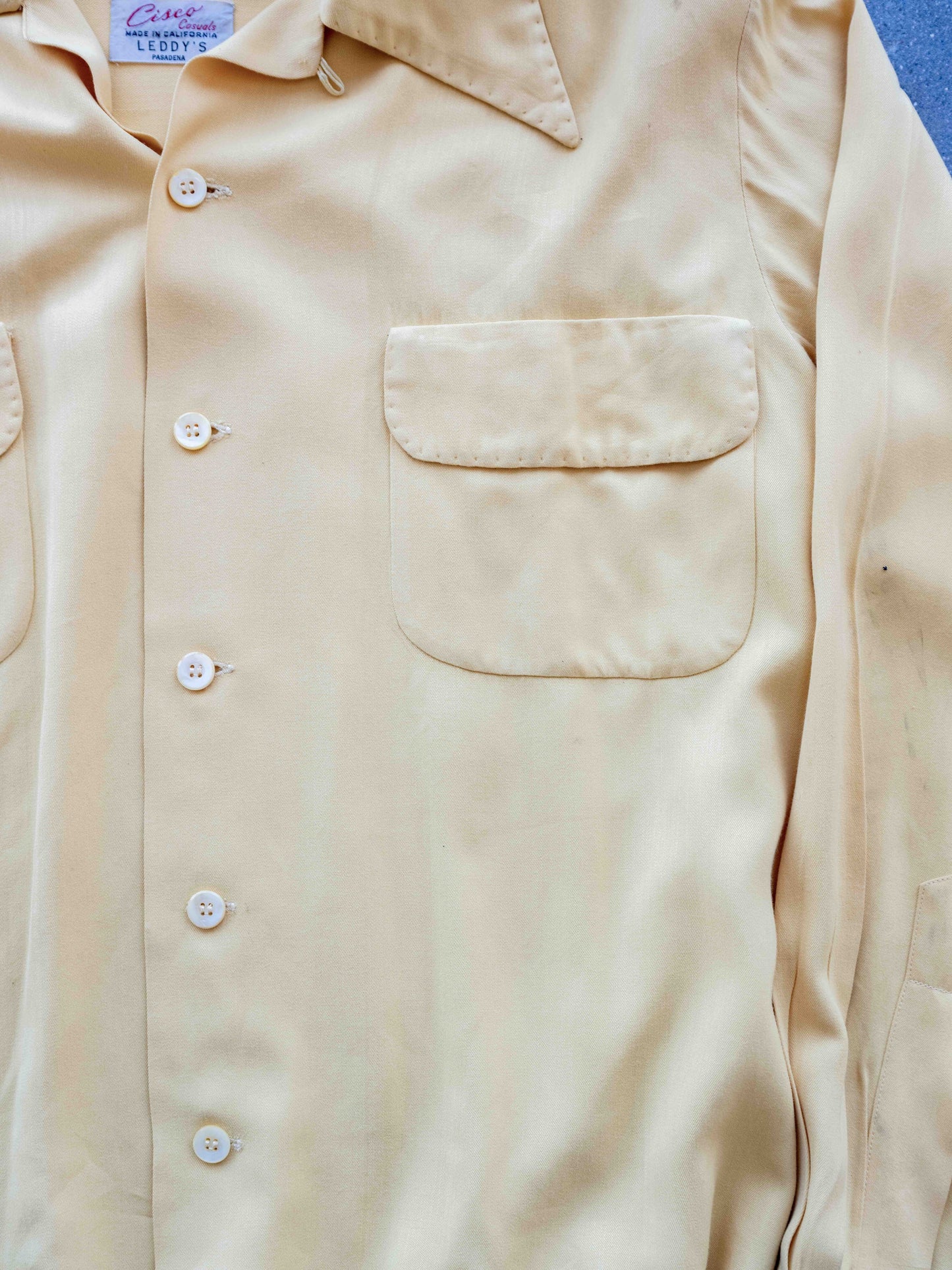 1950’s Cisco Casuals Flap Pocket Gabardine Shirt