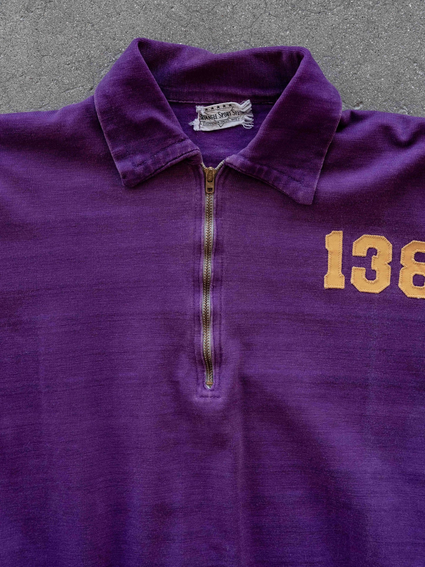 1960’s Purple and Yellow Longsleeve Sportswear Top