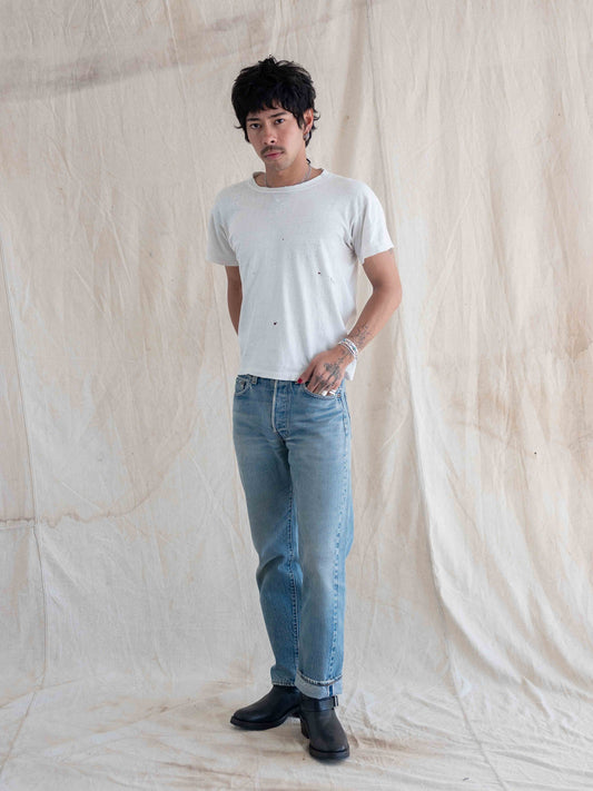 1970’s/1980/s Faded Lightwash Levi’s 501s Redlines 29W