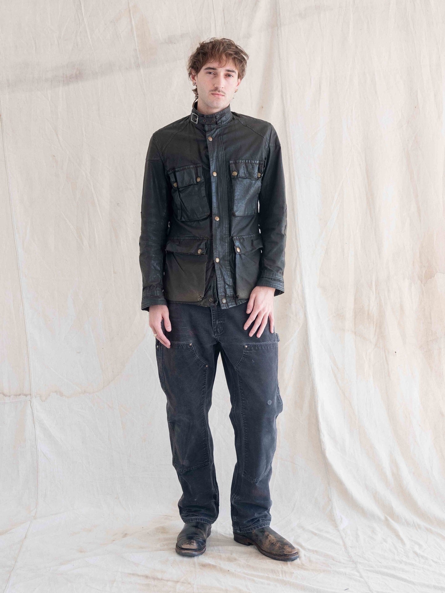 1990’s/2000’s Faded and Splattered Black Carhartt Doubleknees 34W