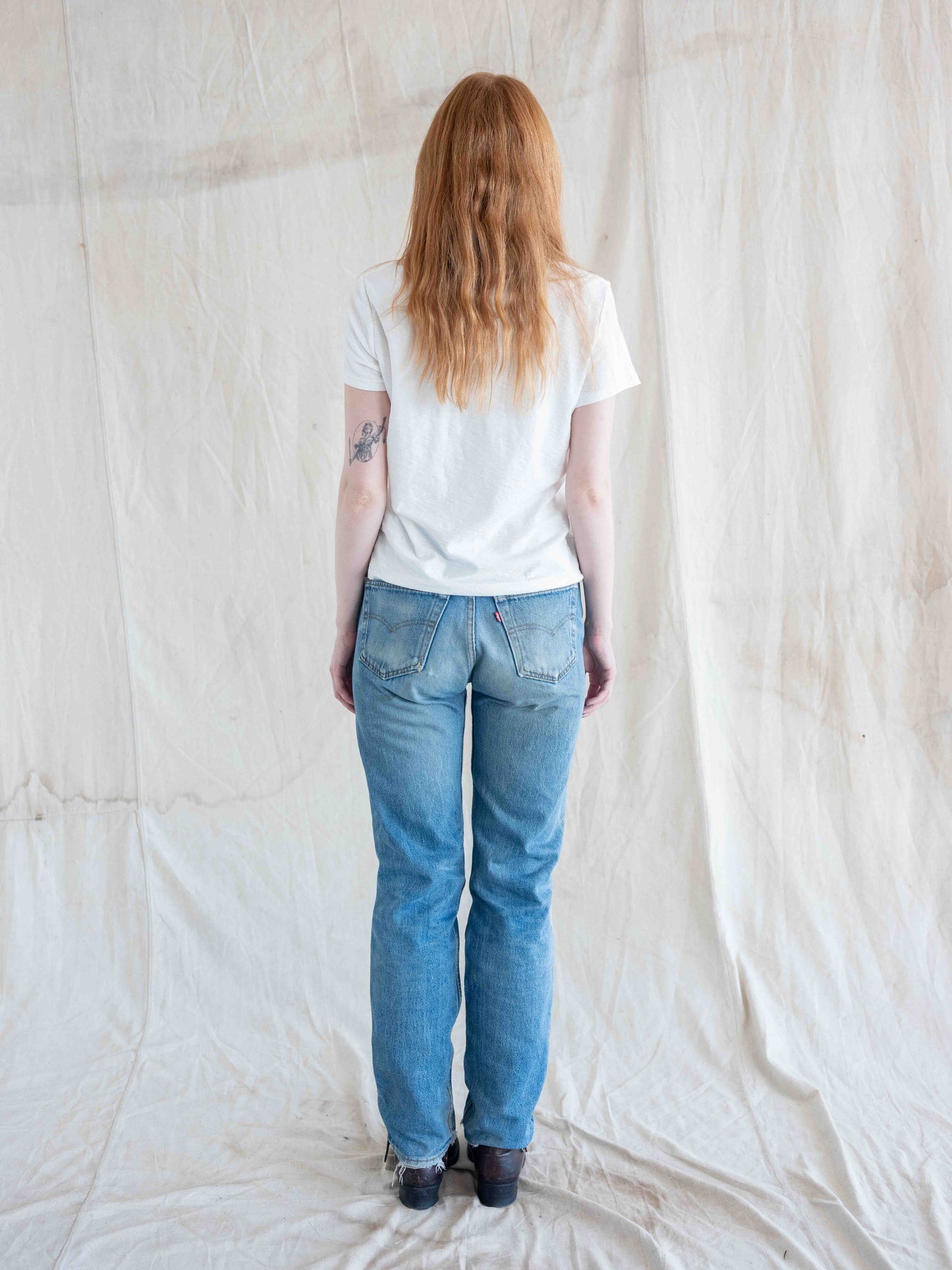 1990’s Whiskered and Dirtied Levi’s 501s 31W
