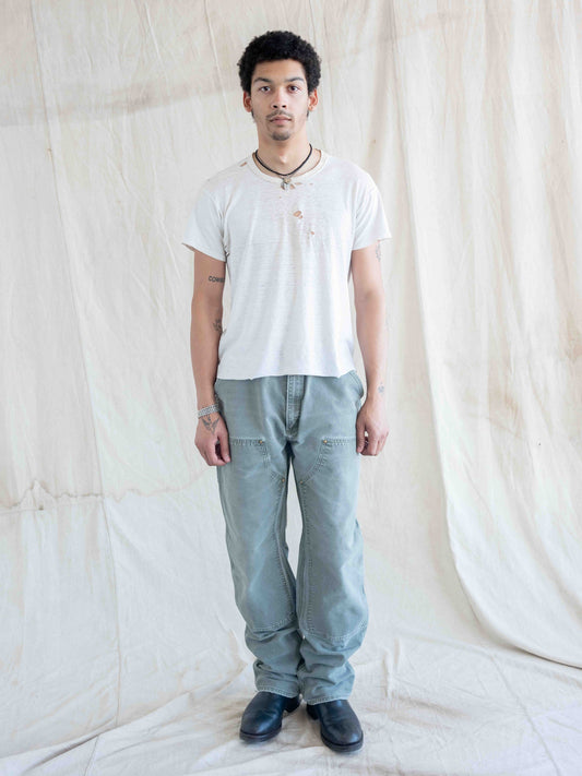 1990’s/2000’s Faded Sage Green Carhartt Doubleknees 37W