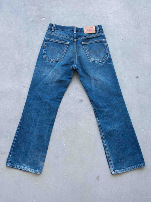 1980’s/1990/s Dark Levi’s 517 with Whiskering 32W