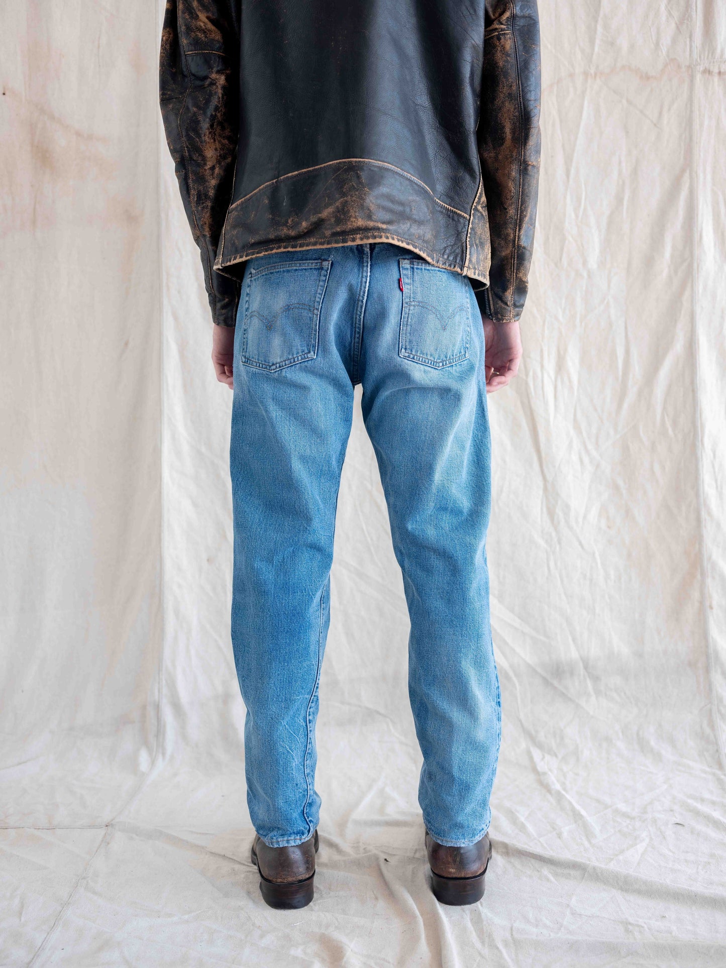1970’s Faded and Repaired Single Stitch Levi’s 501 Redlines 34W