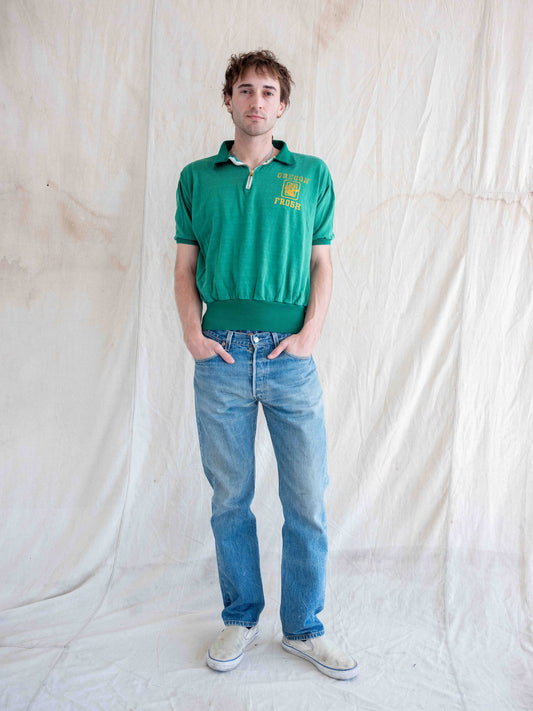 1950’s Champion Running Man Oregon Short Sleeve Quarter Zip
