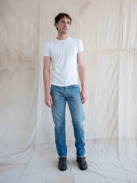 1980’s Dirtied and Faded Levi’s 501 Redlines 32W