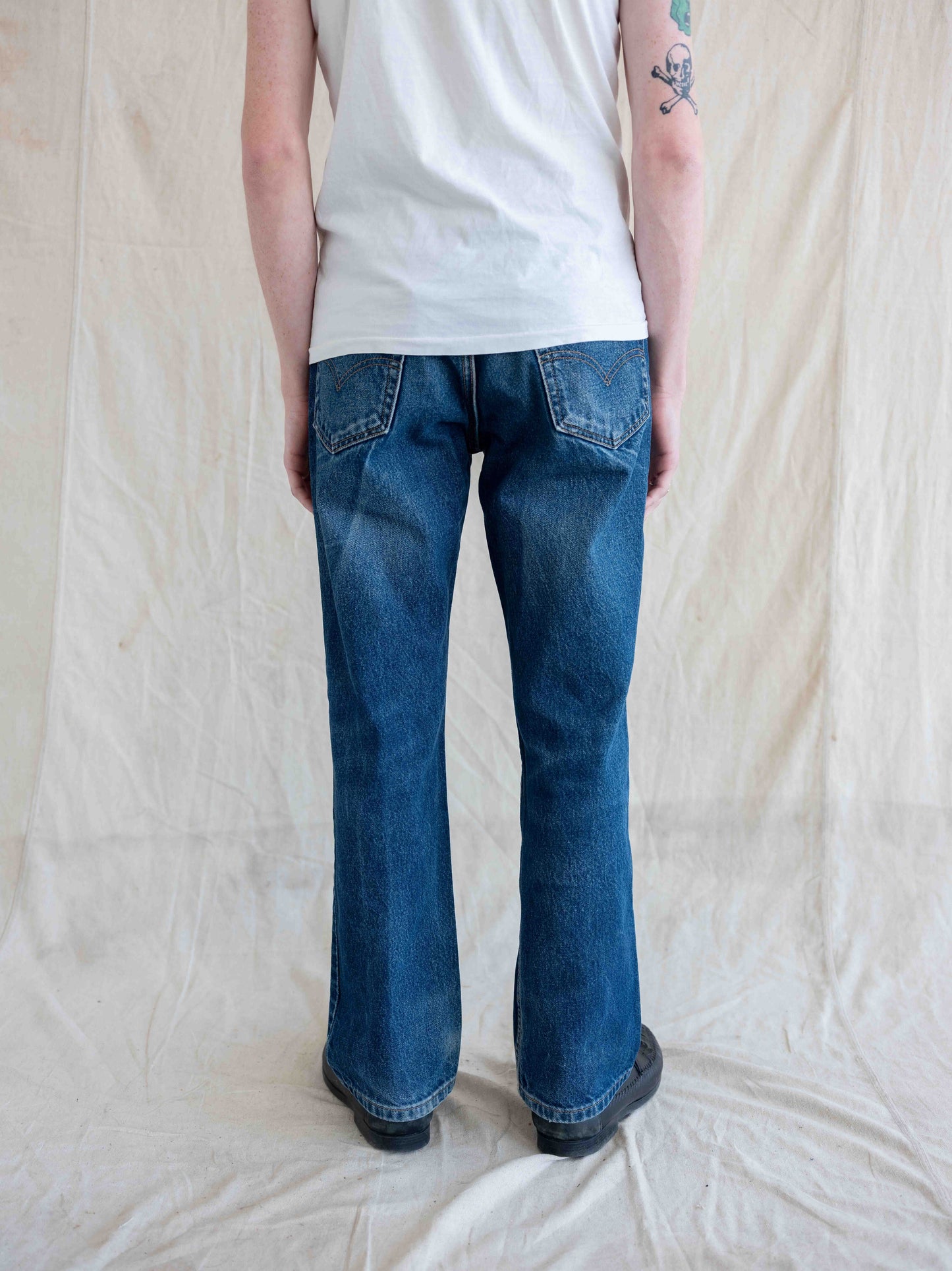 1980’s/1990/s Dark Levi’s 517 with Whiskering 32W