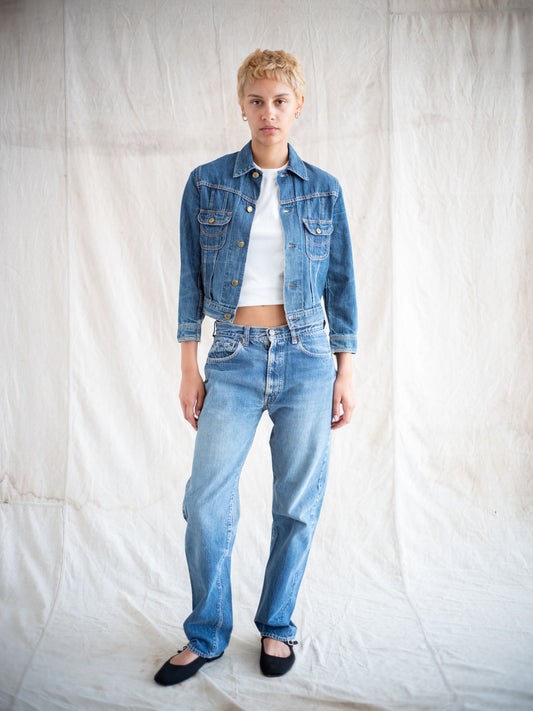 1950’s/1960’s Big E Levi’s 501z Light Midwash 30W