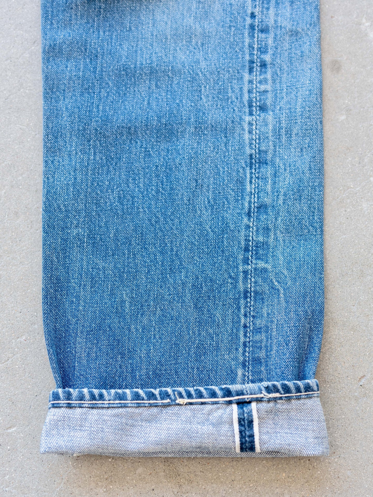 1950’s/1960’s Big E Levi’s 501z Light Midwash 30W