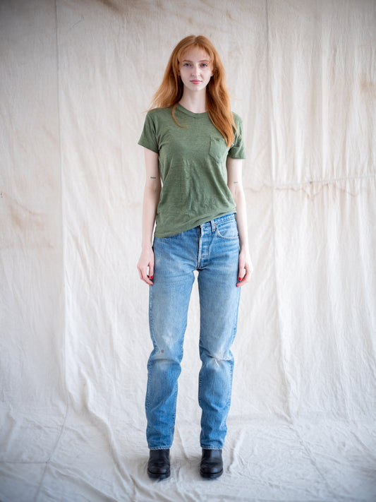 1980’s Levi’s 501 in a Midwash with Knee Rip 31W