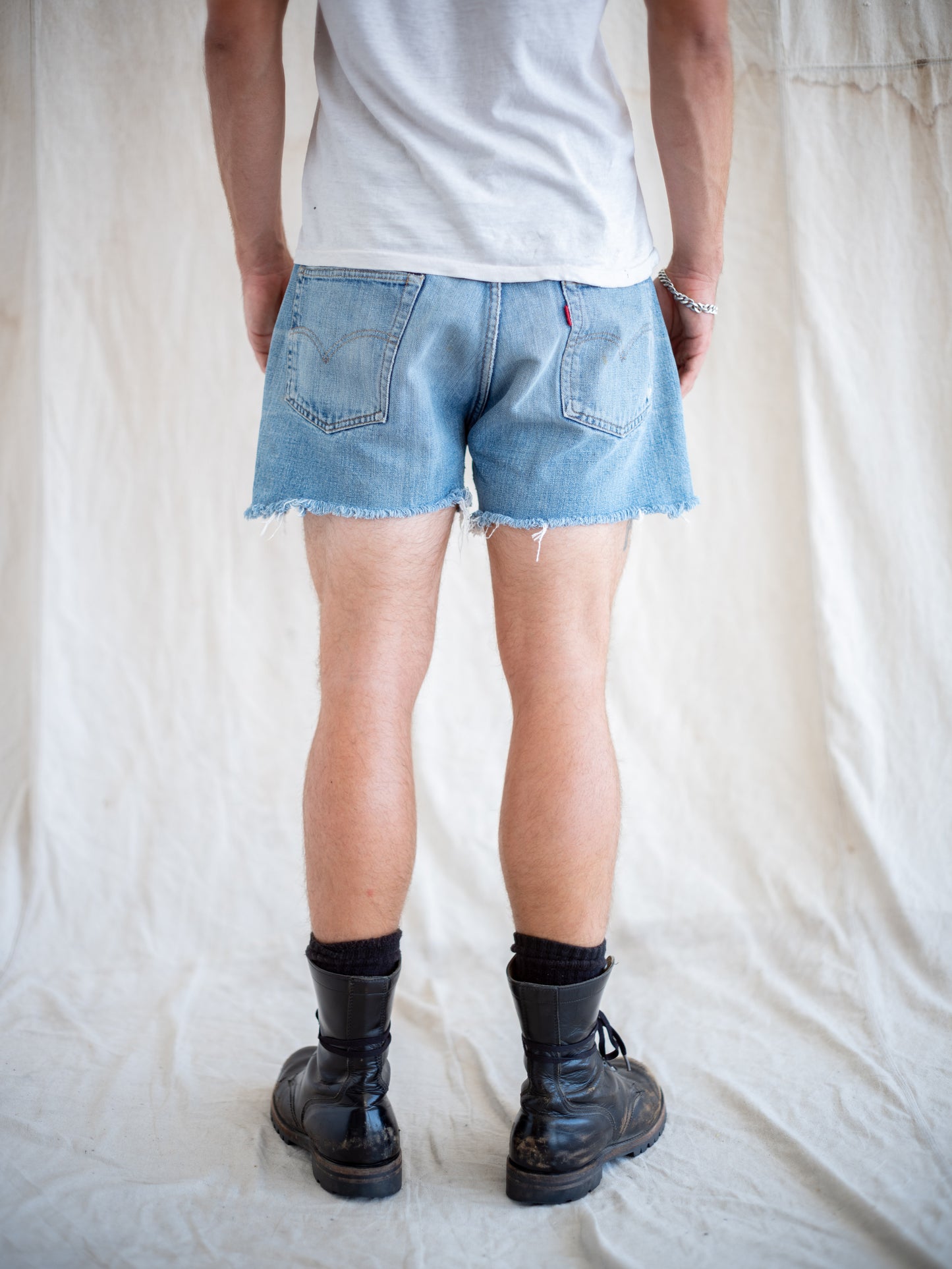 1970’s Levi’s Single Stitch Lightwash Redline 501 Cutoff Shorts 34W