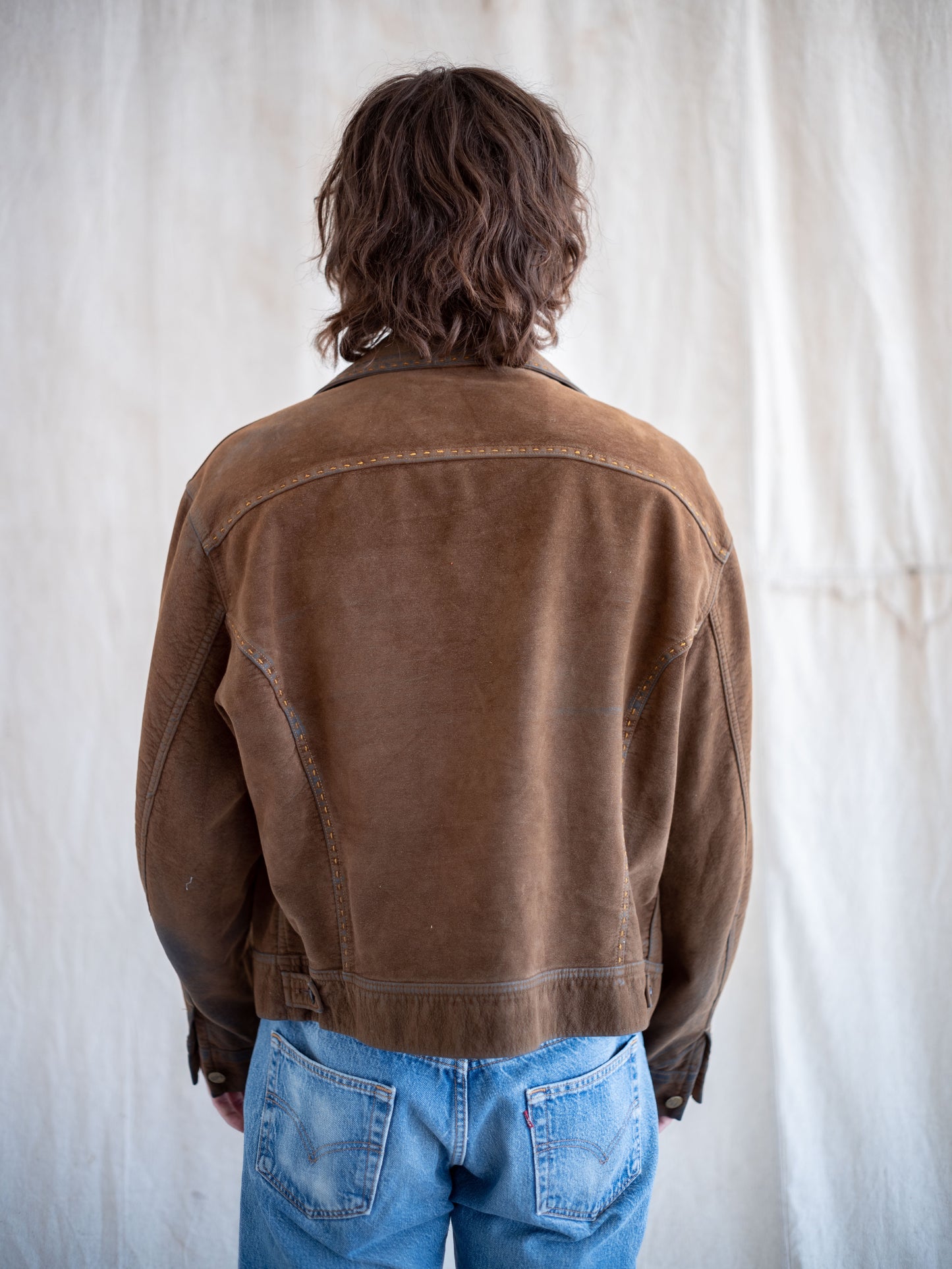 1970’s Lee Suede Two Pocket Jacket Size 48/50