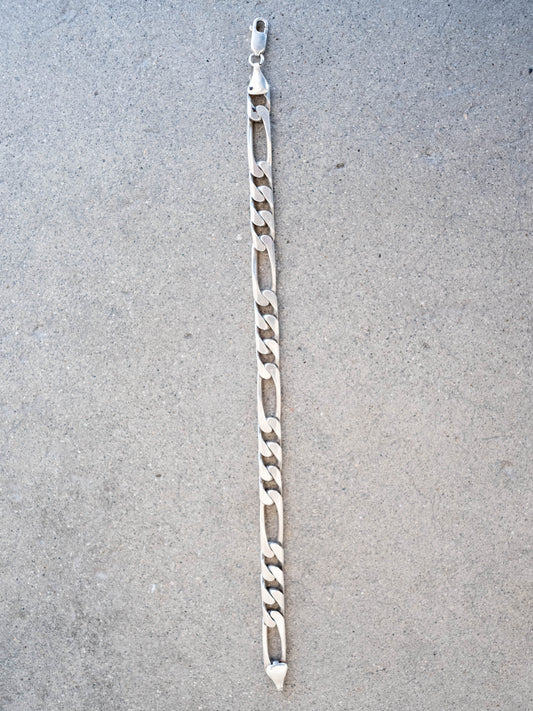 1980's Sterling Silver Cuban Style Bracelet