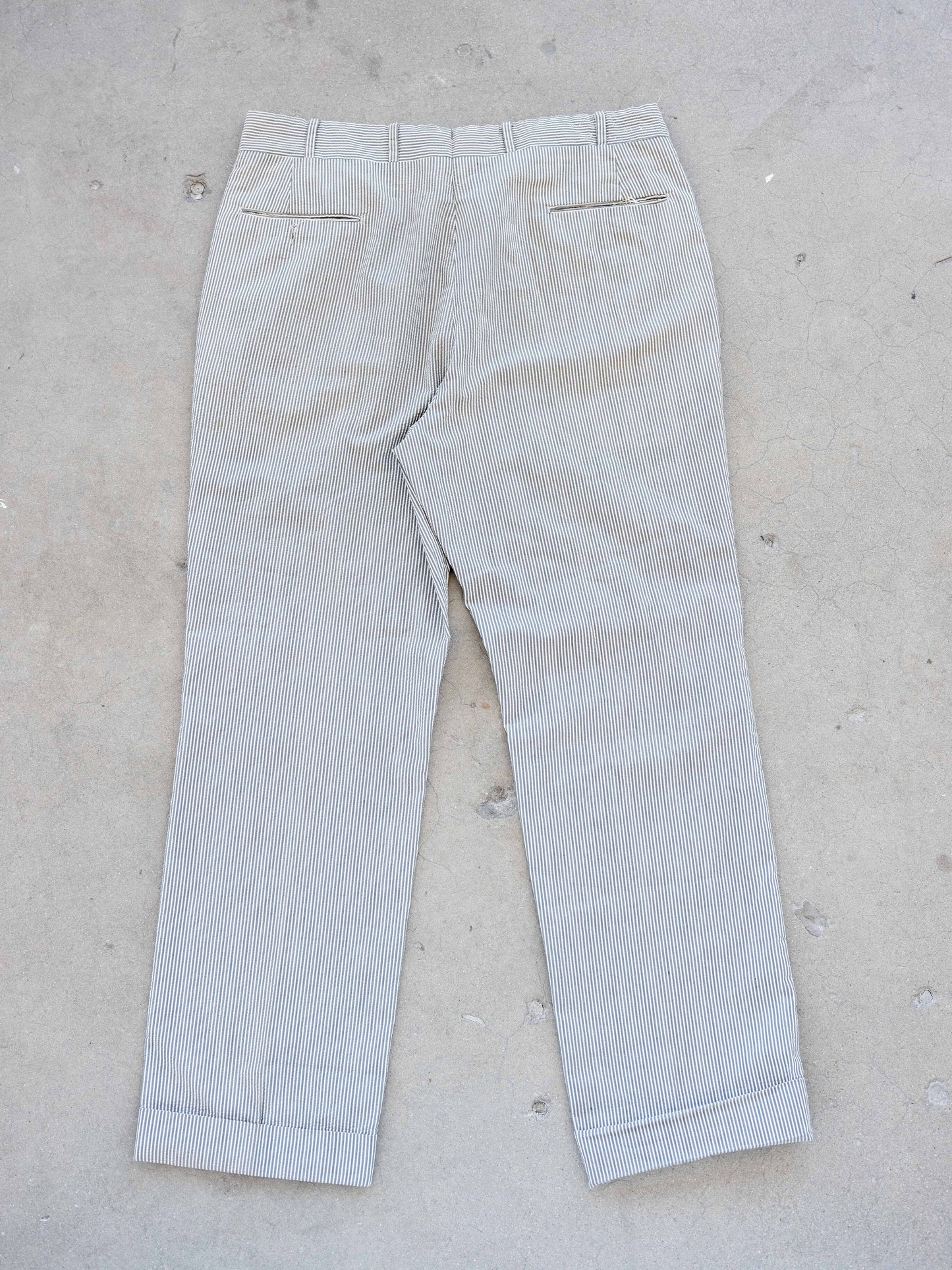 1960’s Seersucker Striped Pants 35W