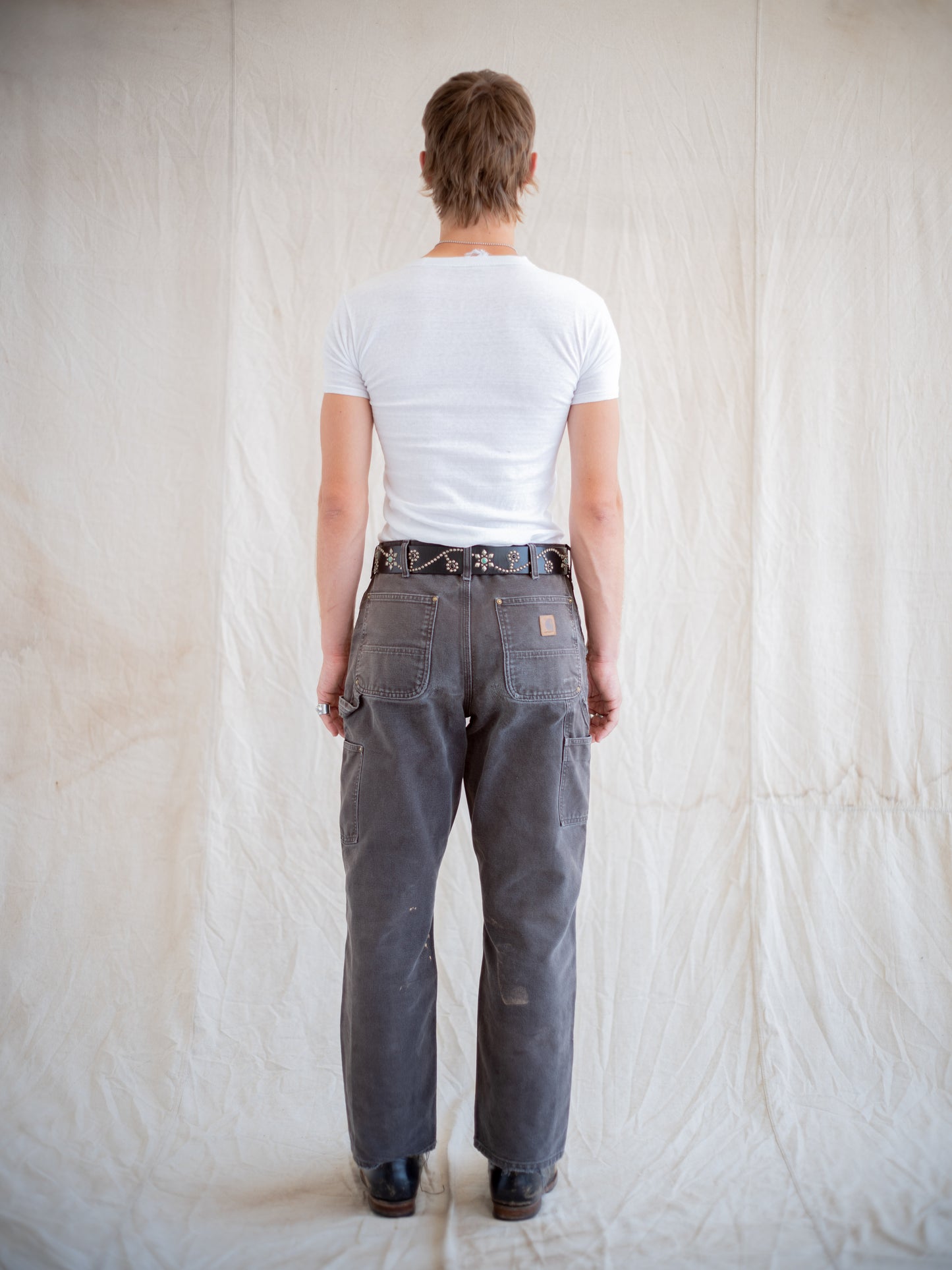 1990’s/2000’s Black Carhartt Doubleknees with Insane Fading 33W