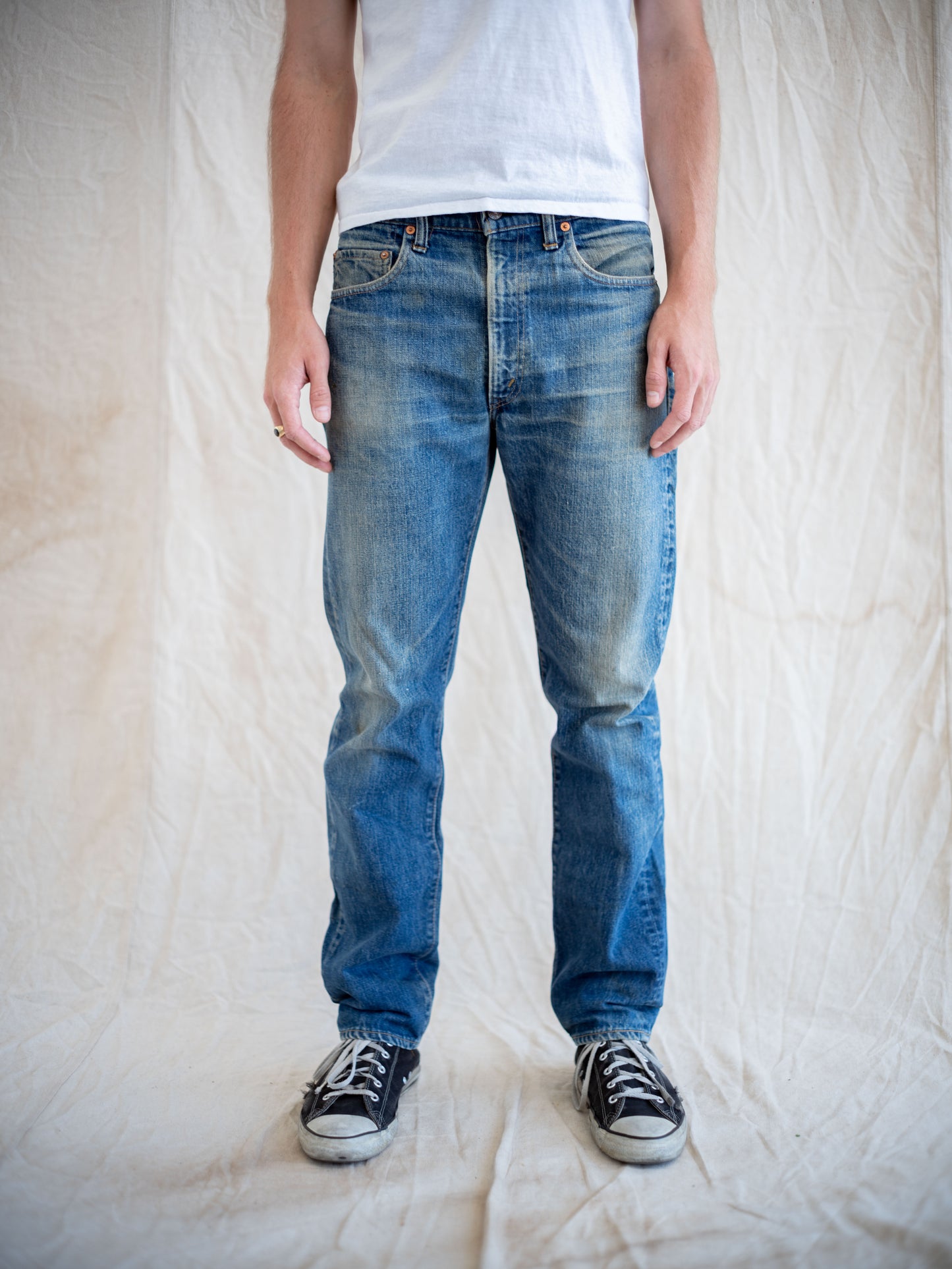 1970’s Levi’s 505 Single Stitch with Mudwash and Whiskers 35W