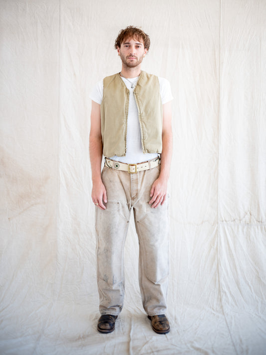 1990’s/200’s Tan Carhartt Doubleknees with Wear and Aging 37W