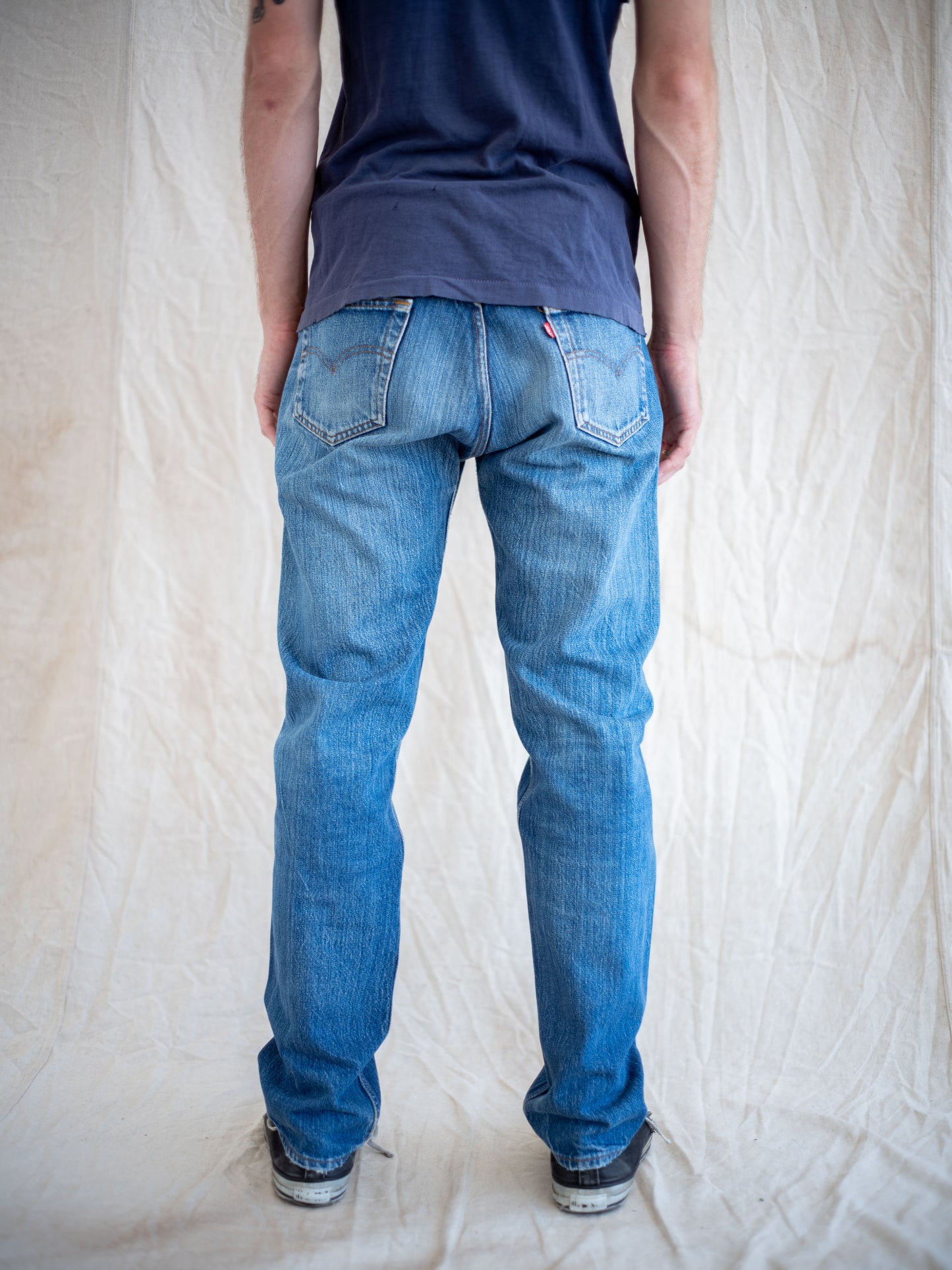 1980’s Levi’s 501 with Great Whiskering and Wash 34W