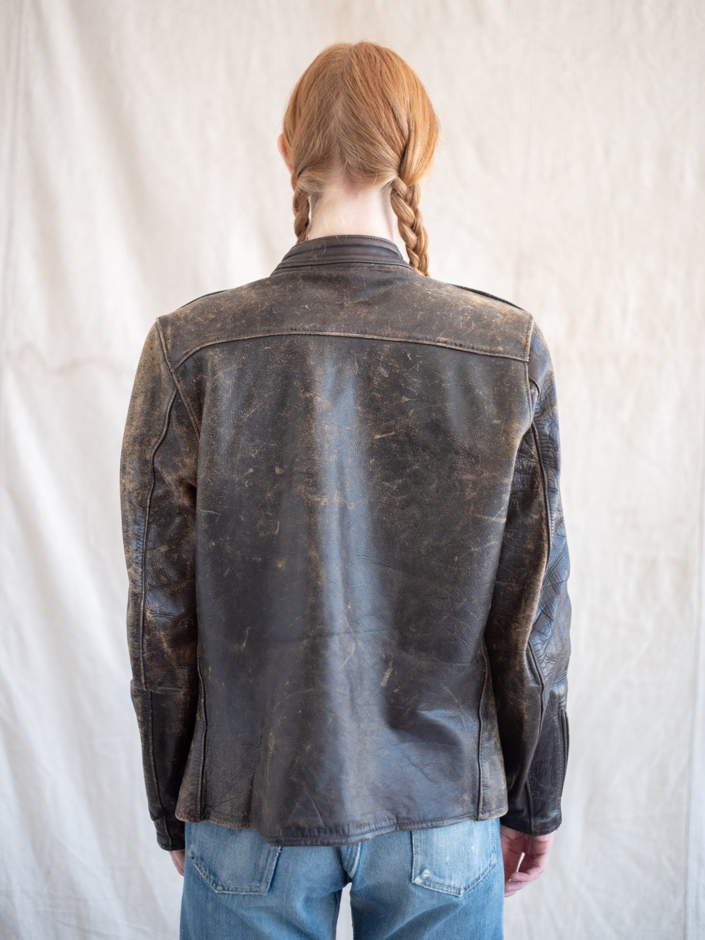 1950’s Buco Cafe Leather Jacket J-100 with Intense Patina (Size Small/Medium)