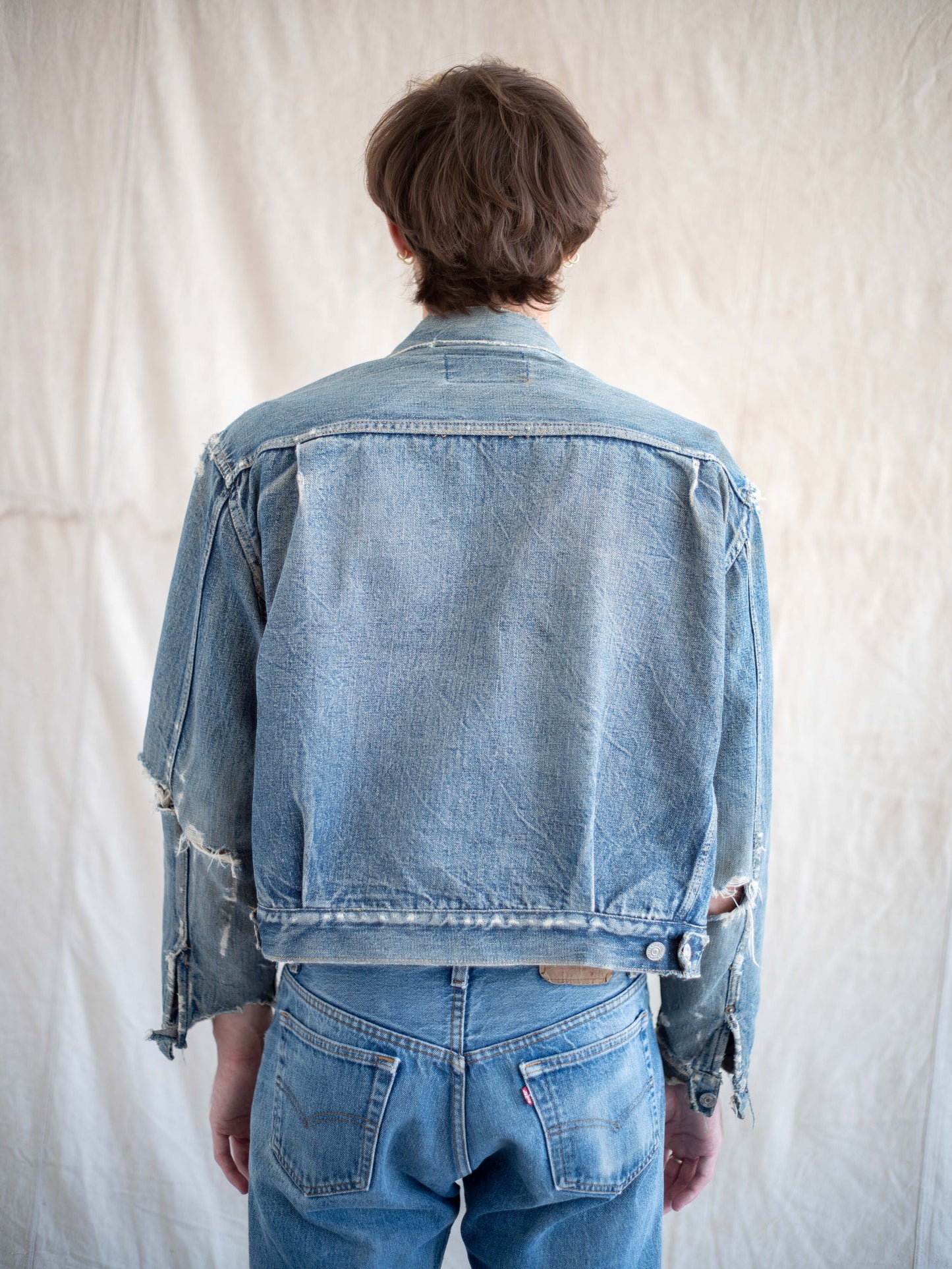 1950's Levi's 507XX Type Two Jacket with Heavy Distressing (Size 46)