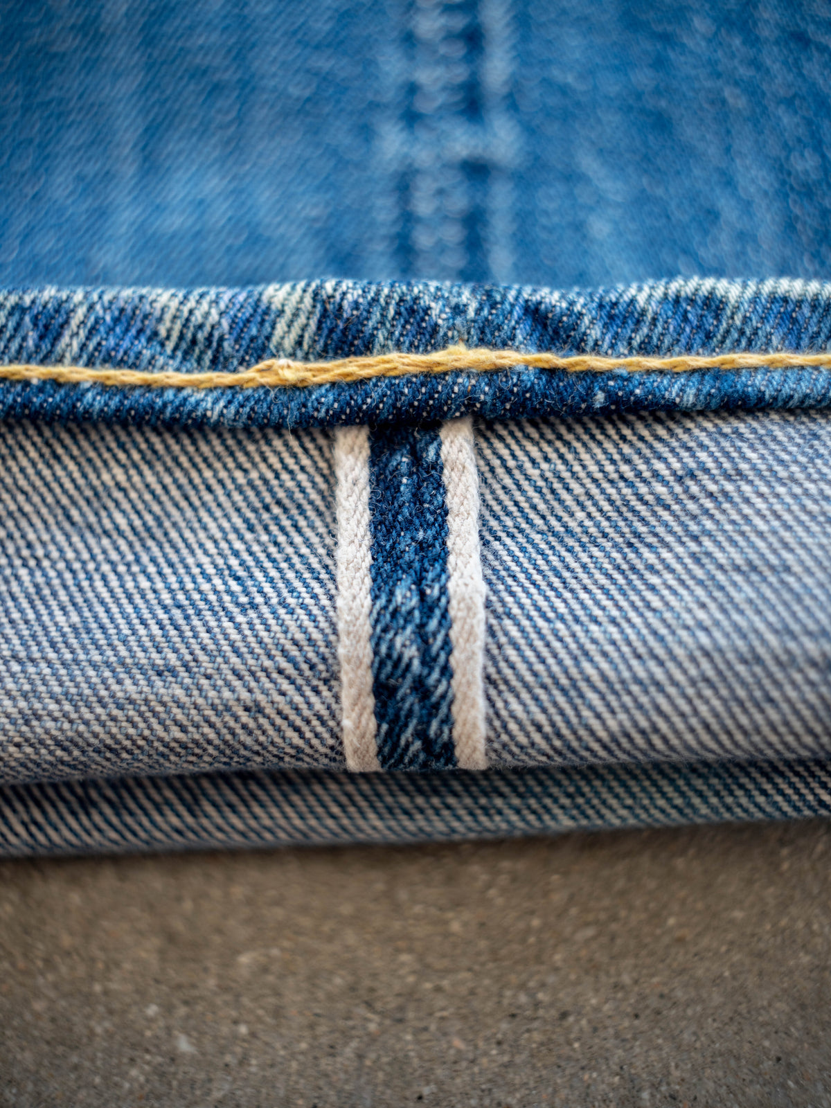1960’s Levi’s 501XX Hidden Rivets in a True Midwash with Repairs 32W