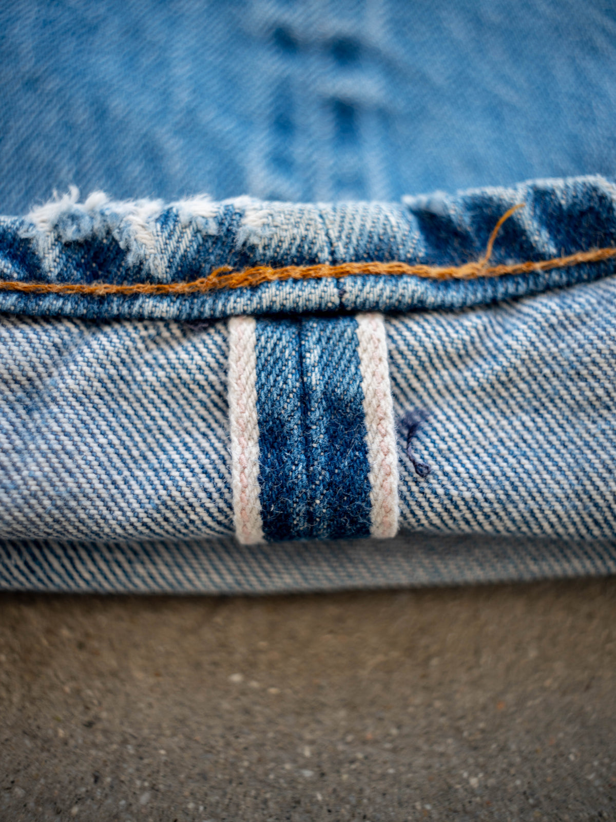 1980’s Levi’s Redline 501s in a Light Wash with Repairs 31W